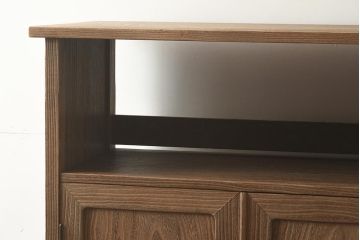 在庫未使用品　IDC大塚家具　松創　焼桐　器局(茶道具、戸棚、キャビネット)(定価約147万円)(R-041713)