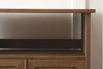 在庫未使用品　IDC大塚家具　松創　焼桐　器局(茶道具、戸棚、キャビネット)(定価約147万円)(R-041713)