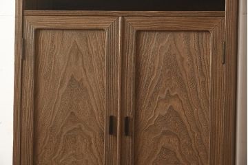 在庫未使用品　IDC大塚家具　松創　焼桐　器局(茶道具、戸棚、キャビネット)(定価約147万円)(R-041713)