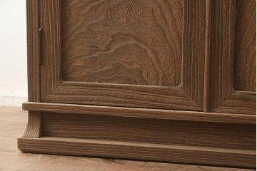 在庫未使用品　IDC大塚家具　松創　焼桐　器局(茶道具、戸棚、キャビネット)(定価約147万円)(R-041713)