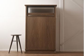 在庫未使用品　IDC大塚家具　松創　焼桐　器局(茶道具、戸棚、キャビネット)(定価約147万円)(R-041713)