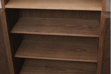 在庫未使用品　IDC大塚家具　松創　焼桐　器局(茶道具、戸棚、キャビネット)(定価約147万円)(R-041714)