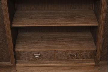 在庫未使用品　IDC大塚家具　松創　焼桐　器局(茶道具、戸棚、キャビネット)(定価約147万円)(R-041714)