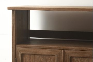 在庫未使用品　IDC大塚家具　松創　焼桐　器局(茶道具、戸棚、キャビネット)(定価約147万円)(R-041714)