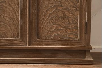 在庫未使用品　IDC大塚家具　松創　焼桐　器局(茶道具、戸棚、キャビネット)(定価約147万円)(R-041714)