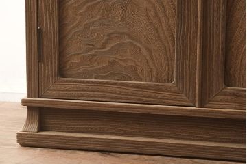 在庫未使用品　IDC大塚家具　松創　焼桐　器局(茶道具、戸棚、キャビネット)(定価約147万円)(R-041714)
