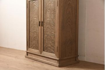 在庫未使用品　IDC大塚家具　松創　焼桐　器局(茶道具、戸棚、キャビネット)(定価約147万円)(R-041714)