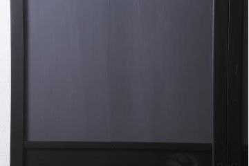 アンティーク建具　明治期　ペイント　ツバメの透かし入り板戸2枚セット(帯戸、引き戸)(R-041715)