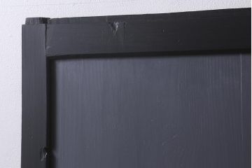 アンティーク建具　明治期　ペイント　ツバメの透かし入り板戸2枚セット(帯戸、引き戸)(R-041715)