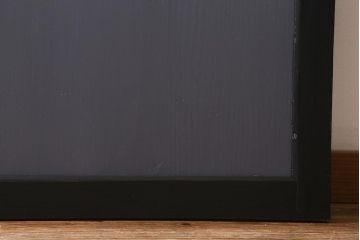 アンティーク建具　明治期　ペイント　ツバメの透かし入り板戸2枚セット(帯戸、引き戸)(R-041715)