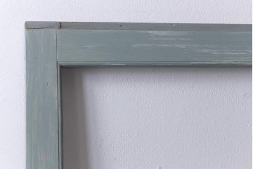 アンティーク建具　和製アンティーク　ペイント　シャビーなペイントがお洒落なガラス戸2枚セット(引き戸、建具)(R-041717)