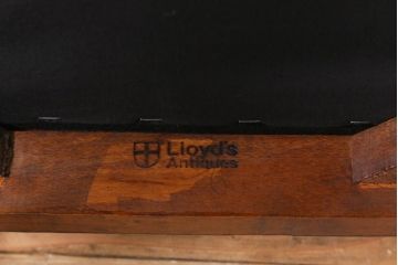 アンティーク家具　イギリスアンティーク　Lloyd's Antiques(ロイズ・アンティークス)　オーク材　洗練されたデザインが目を引くダイニングチェア(椅子)(R-041724)