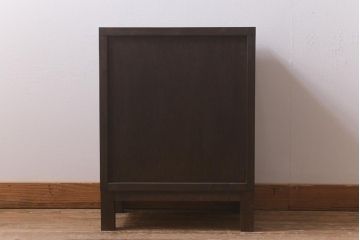 ラフジュ工房オリジナル　古金具リメイク　前板栗材　ヒノキ材　木瓜金具が趣溢れる小引き出し(小物収納、サイドチェスト)(R-041726)