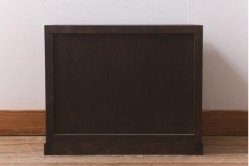 ラフジュ工房オリジナル　古金具リメイク　前板栗材　ヒノキ材　レトロな雰囲気漂う佇まいが魅力の小引き出し(小物収納)(R-041729)