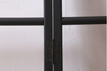和製アンティーク　ペイント　重厚感のある上品な衣桁(衣紋掛け、衣装掛け、着物ハンガー、コートハンガー、ハンガーラック)(R-041732)