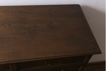 ヴィンテージ家具　神戸洋家具　永田良介商店　和洋折衷の空間に馴染むS型整理タンス・6段(引き出し、チェスト、ビンテージ)(R-041734)