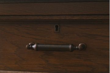 ヴィンテージ家具　神戸洋家具　永田良介商店　和洋折衷の空間に馴染むS型整理タンス・6段(引き出し、チェスト、ビンテージ)(R-041734)