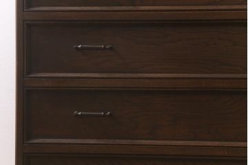 ヴィンテージ家具　神戸洋家具　永田良介商店　和洋折衷の空間に馴染むS型整理タンス・6段(引き出し、チェスト、ビンテージ)(R-041734)