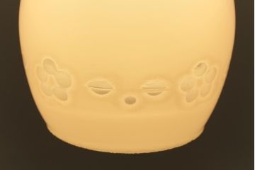 アンティーク照明　昭和レトロ　花の模様が和の雰囲気にぴったりな天井照明(吊り下げ照明、ペンダントライト)(R-041738)