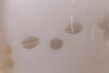 アンティーク照明　昭和レトロ　花の模様が和の雰囲気にぴったりな天井照明(吊り下げ照明、ペンダントライト)(R-041738)