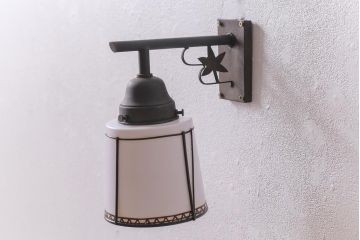 アンティーク照明　昭和初期　和の雰囲気漂うウォールランプ(壁掛け照明、ブラケットライト)(R-041742)