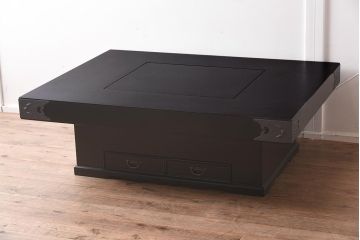 在庫未使用品　IDC大塚家具　欅産業　KSO-01　和モダンな炉付きセンターテーブル(座卓、火鉢)(定価約53万5千円)(R-041749)