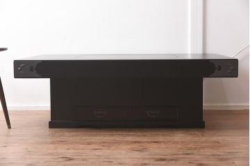 在庫未使用品　IDC大塚家具　欅産業　KSO-01　和モダンな炉付きセンターテーブル(座卓、火鉢)(定価約53万5千円)(R-041749)