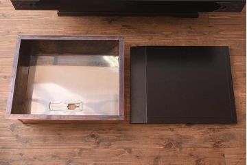 在庫未使用品　IDC大塚家具　欅産業　KSO-01　和モダンな炉付きセンターテーブル(座卓、火鉢)(定価約53万5千円)(R-041749)