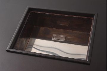 在庫未使用品　IDC大塚家具　欅産業　KSO-01　和モダンな炉付きセンターテーブル(座卓、火鉢)(定価約53万5千円)(R-041749)