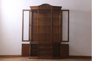 中古　DREXEL HERITAGE(ドレクセルヘリテイジ)　TRYON MANOR(トライオンメナー)　格調高い佇まいが魅力の飾り棚(キャビネット、食器棚、収納棚)(定価約98万円)(R-041755)