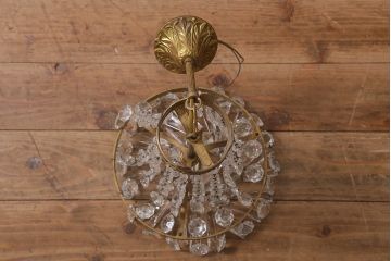 ヴィンテージ照明　フランスビンテージ　ゴージャスな空間を彩るクリスタルガラスのエンパイアシャンデリア(天井照明、吊り下げ照明)(R-041763)