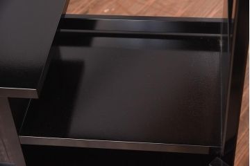 在庫未使用品　IDC大塚家具　モリシゲ(MORISHIGE/森繁)　有明35　彫漆　山と木立　　旭幸延A　和棚(定価約69万円)(R-041766)