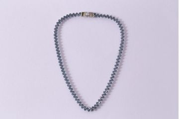 フランス　BALMAIN(バルマン)　大人の雰囲気漂うブルーのアクセサリーセット(イヤリング、ネックレス)(R-041790)