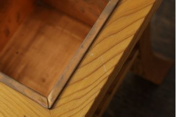 展示品　IDC大塚家具　古典木工　翁　屋久杉　花器(定価約12万3千円)(R-041795)