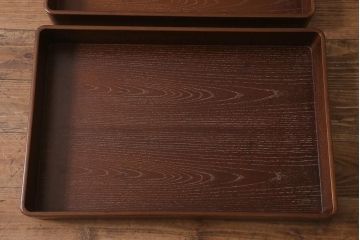 在庫未使用品　IDC大塚家具　松創(MATSUSO)　元禄　桑材製の衣装盆(定価約9万円)(R-041809)