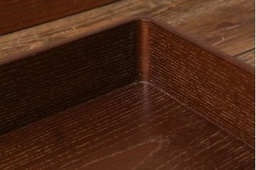 在庫未使用品　IDC大塚家具　松創(MATSUSO)　元禄　桑材製の衣装盆(定価約9万円)(R-041809)