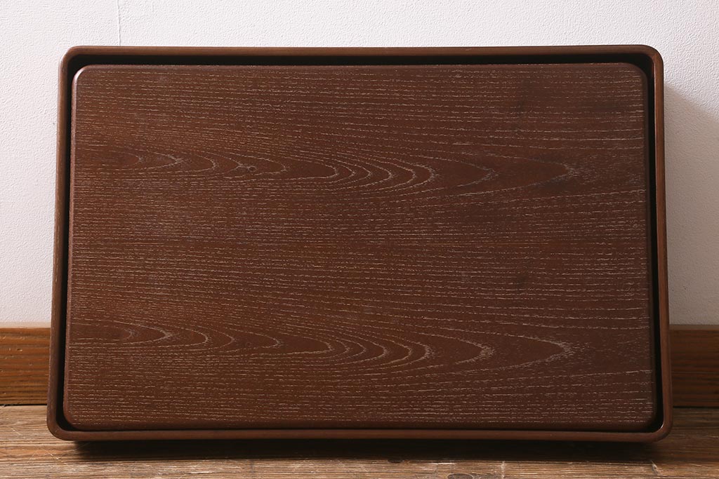 在庫未使用品　IDC大塚家具　松創(MATSUSO)　元禄　桑材製の衣装盆(定価約9万円)(R-041809)