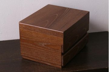 在庫未使用品　IDC大塚家具　松創　元禄　桑材製の針箱(裁縫箱)(定価約7万7千円)(R-041814)