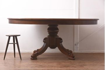 在庫未使用品　IDC大塚家具　バロッサバレンティ(VARO,S.A. VALENTI)　レイアルトゥロ　1294/00S　マホガニー材　テーブル(オーバル型テーブル、ダイニングテーブル)(定価約155万円)(R-041821)