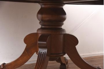 在庫未使用品　IDC大塚家具　バロッサバレンティ(VARO,S.A. VALENTI)　レイアルトゥロ　1294/00S　マホガニー材　テーブル(オーバル型テーブル、ダイニングテーブル)(定価約155万円)(R-041821)