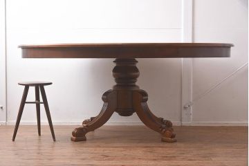在庫未使用品　IDC大塚家具　バロッサバレンティ(VARO,S.A. VALENTI)　レイアルトゥロ　1294/00S　マホガニー材　テーブル(オーバル型テーブル、ダイニングテーブル)(定価約155万円)(R-041821)