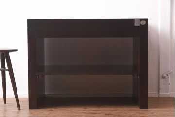 展示品　IDC大塚家具　Baker(ベーカー社)　3409　マホガニー材　気品のあるシンプルなサイドテーブル(センターテーブル、コンソールテーブル、作業台、カウンターテーブル、サイドデスク)(定価約63万円)(R-041823)