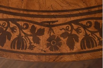 展示品　IDC大塚家具　Baker(ベイカー社)　5165　キャスター付きラウンドテーブル(丸テーブル)(定価約234万円)(R-041828)