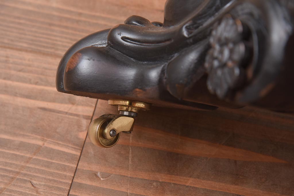 展示品　IDC大塚家具　Baker(ベイカー社)　5165　キャスター付きラウンドテーブル(丸テーブル)(定価約234万円)(R-041828)