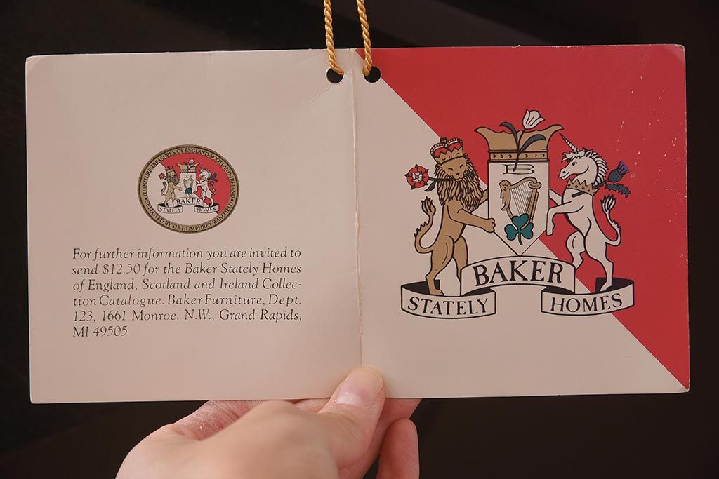 展示品　IDC大塚家具　Baker(ベイカー社)　5165　キャスター付きラウンドテーブル(丸テーブル)(定価約234万円)(R-041828)