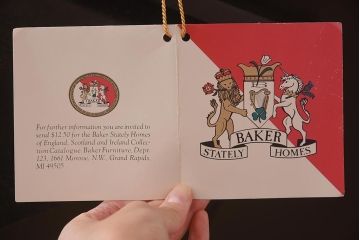 展示品　IDC大塚家具　Baker(ベイカー社)　5165　キャスター付きラウンドテーブル(丸テーブル)(定価約234万円)(R-041828)