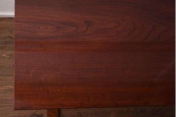 在庫未使用品　IDC大塚家具　藤沢木工　DT-1　総欅(ケヤキ)材　漆塗り　ダイニングテーブル(定価約140万円)(R-041830)