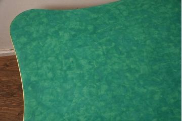 展示品　IDC大塚家具　コロンボスティーレ(colombostile)　激レア　0420 TVC-S GR　グリーンの天板がおしゃれなセンターテーブル(定価約48万円)(R-041831)