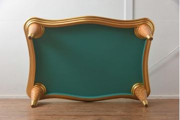 展示品　IDC大塚家具　コロンボスティーレ(colombostile)　激レア　0420 TVC-S GR　グリーンの天板がおしゃれなセンターテーブル(定価約48万円)(R-041831)