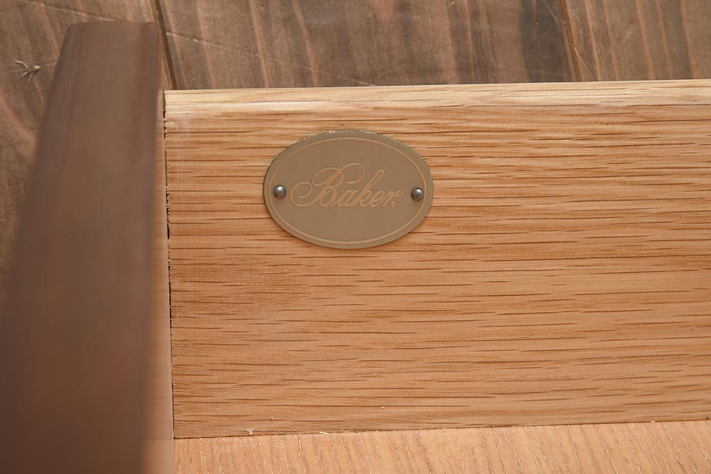 展示品　IDC大塚家具　Baker(ベイカー社)　B8000-21-122　天板大理石　サーバー(コンソールテーブル)(定価約148万円)(R-041833)